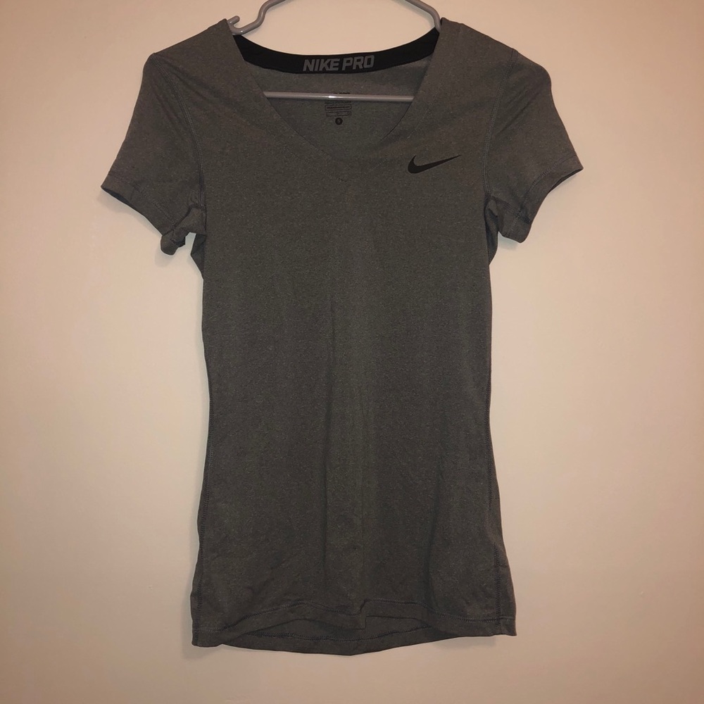 Nike pro dri fit shirt grey